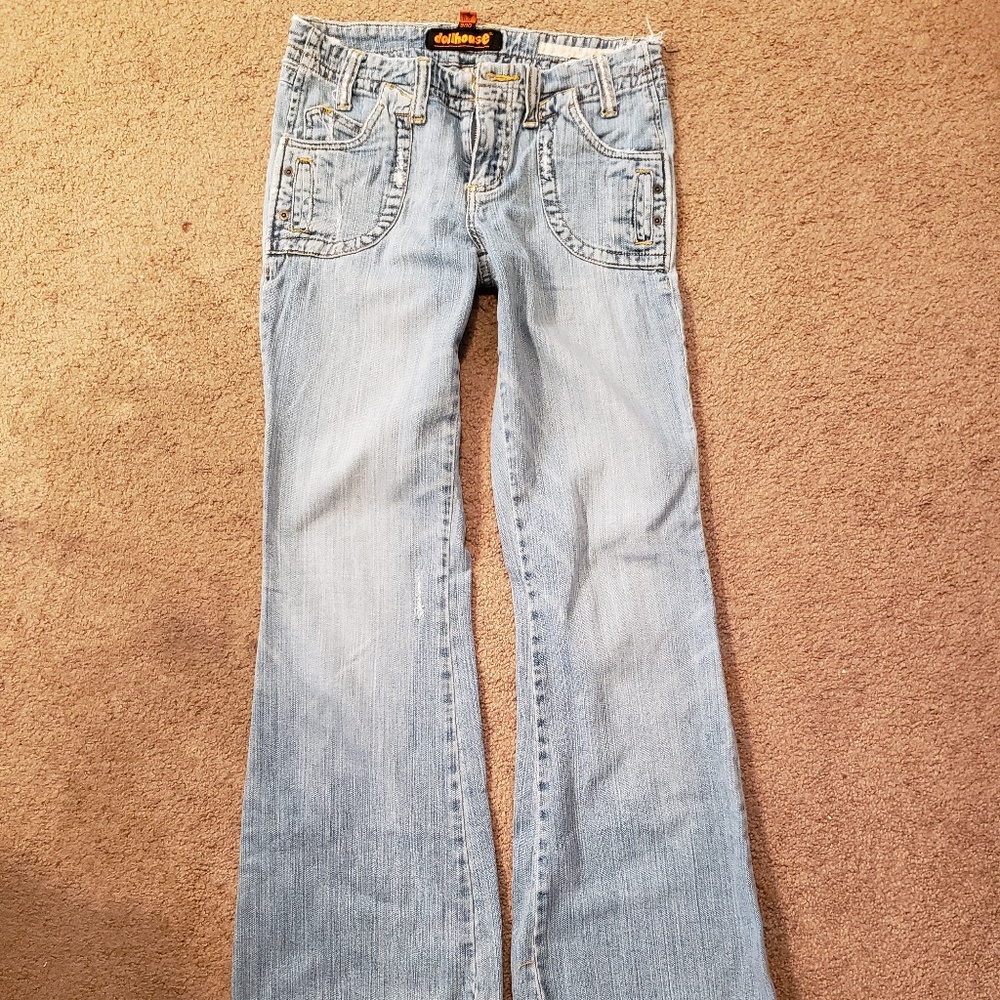 Super Cute Flared/Bootcut style Frayed Jeans